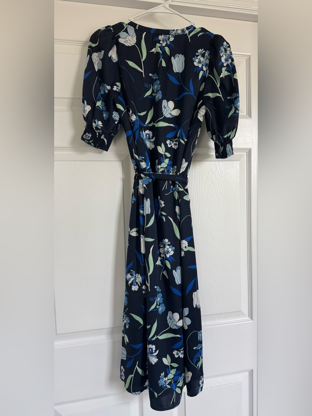 Ann Taylor Factory Navy Floral Midi Dress - Picture 2 of 6